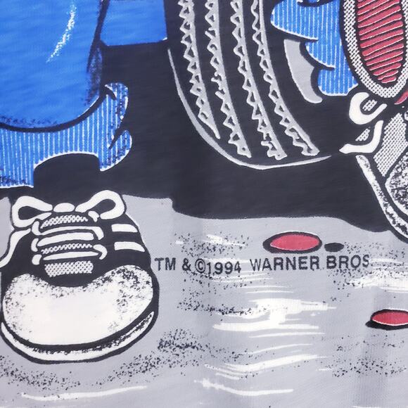 Vintage Looney Tunes Shirt Mens XL Acme Gas Station Graphic Freeze 90s 1994 - Picture 11 of 14